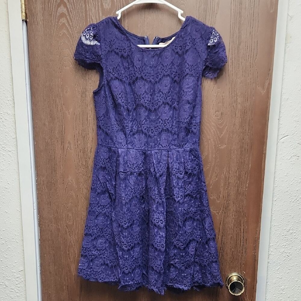 🚨2/$25 or 5/$50🚨Forever 21 Kids Purple Lace Dress